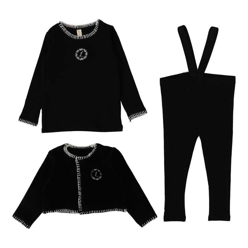Velour Cardi Lounge Set