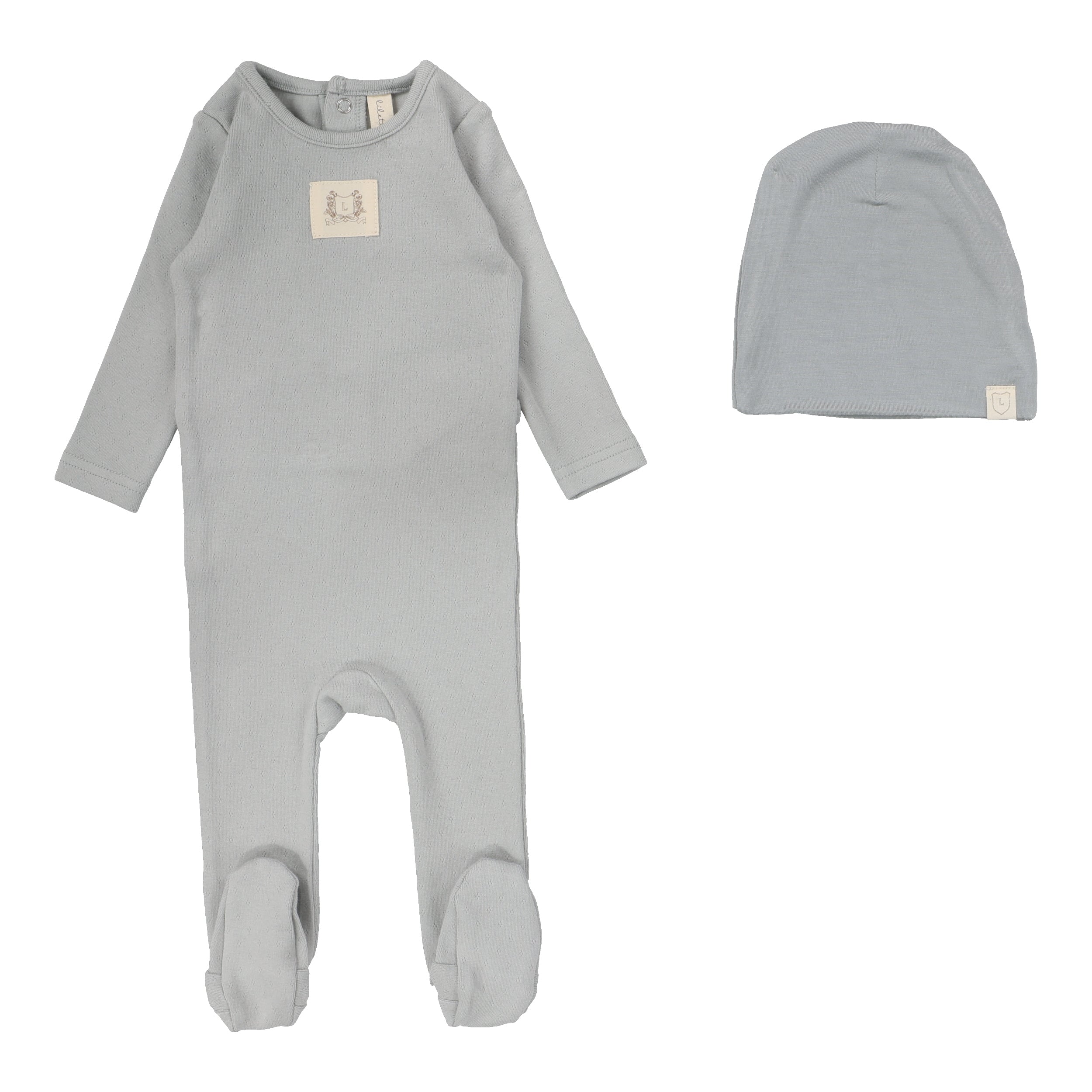 Emblem Embroidered Footie Set