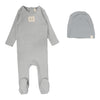 Emblem Embroidered Footie Set