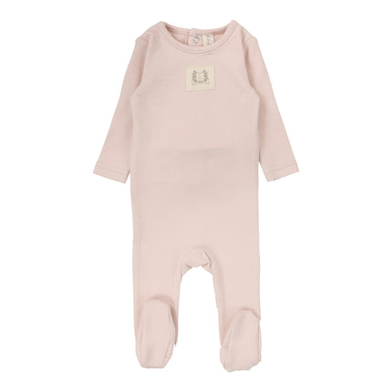 Pointelle Emblem Footie